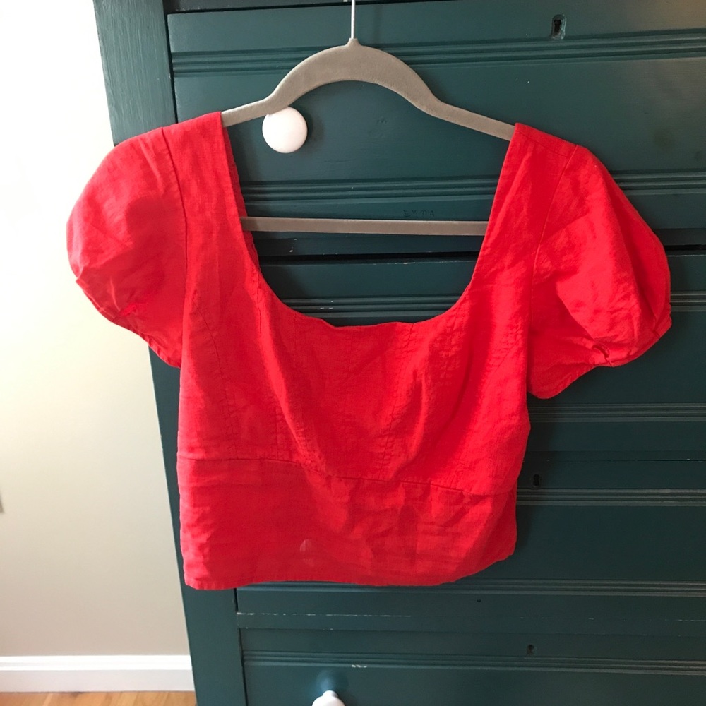 Urban Outfitters Red Crop Top